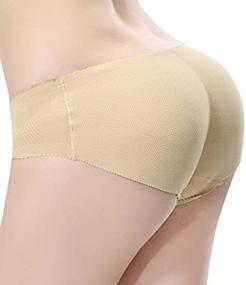 img 2 attached to Everbellus Women'S Padded Seamless Butt Hip Enhancer Panties Boy Shorts