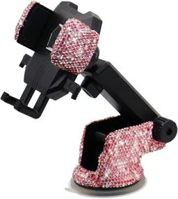 img 4 attached to Bling Car Phone Mount Holder Car Electronics & Accessories