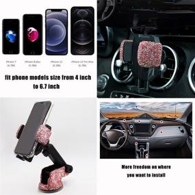 img 2 attached to Bling Car Phone Mount Holder Car Electronics & Accessories