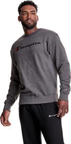 img 3 attached to Champion Graphic Powerblend Fleece Medium Men's Clothing good in Active