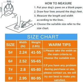 img 3 attached to 🐶 Durable Waterproof Dog Shoes for Large Dogs - Stay Cool and Safe on Hot Pavement