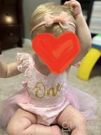 img 1 attached to Newborn Baby Girl Outfit Set: Lace Embroidery Halter Backless Jumpsuit Romper Bodysuit Sunsuit review by Anthony Shepherd