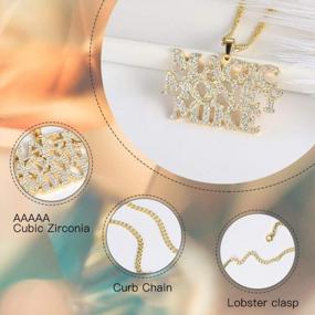 img 1 attached to Сияйте стильно с персонализированным золотым ожерельем-цепочкой Qitian'S - идеальный подарок для женщин и девочек