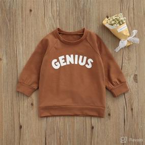 img 2 attached to Infant Clothes Letter Pullover Sweatshirt Apparel & Accessories Baby Girls for Clothing
