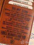 img 1 attached to Custom Engraved Wallet - Perfect Gift for Father & Daughter review by Marty Drury
