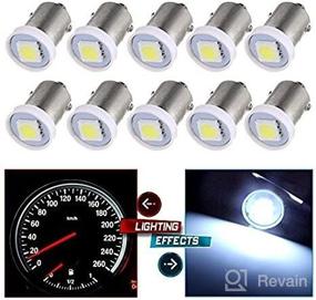 img 3 attached to Cciyu 10X BA9S LED SMD 1895 DASH INSTRUMENT PANEL CLUSTER Ash Tray Light Bulbs 1815 1816 182 1889 1891 1892 Replacement Fit For Instrument Panel Glove Box License Plate Boat Cabin Lamp Blue (White)