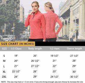 img 1 attached to Womens Long Sleeve 1/4 Zip Shirts Quarter-Zip Pullover UPF50+ Sun Protection Quick Dry Outdoor Workout Hiking Athletic Tops
