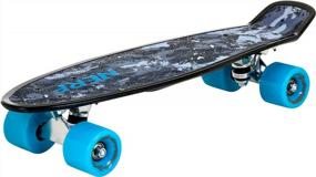 img 1 attached to Flybar 22 Inch Complete Plastic Cruiser Skateboard Custom Non-Slip Deck Multiple Colors