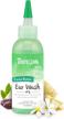 tropiclean alcohol free ear wash for pets, 4oz - alcohol free - made in usa - dog ear cleaner solution - dog ear wash - pet otic drops - soothes itching & infection - vet recommended logo