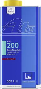 img 2 attached to 🏎️ ATE Original TYP 200 Racing Quality DOT 4 Brake Fluid, 1L Can