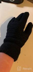 img 6 attached to Warm Up This Winter With Women'S Touch Screen Thermal Gloves - Cable Knit, Wool & Fleece Lined For Extreme Cold Weather