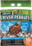 🐠 zoo med aquatic river pebbles - 10 lb: perfect substrate for aquatic environments! logo