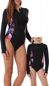 img 4 attached to Stylish Mother-Daughter Swimwear: Matching Swimsuits For Women And Girls By YOLIPULI