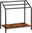 organize your linens in style with hoobro's 3-tier blanket rack stand with storage shelf logo