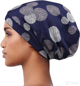 img 1 attached to Alnorm Jersey Breathable Slouchy Beanie Personal Care : Bath & Bathing Accessories