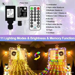 img 2 attached to Outdoor Christmas Decorations 344 LED Star Lights Easy Installation &Amp Seasonal Decor good in Seasonal Lighting