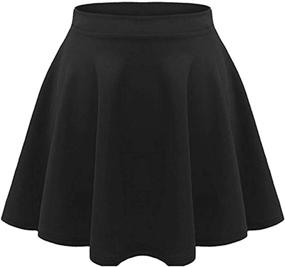 img 1 attached to Loxdonz Casual Stretch Flared Pleated Girls' Clothing ~ Skirts & Skorts