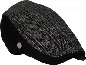 img 4 attached to Мужская плоская кепка из 100% хлопка Dazoriginal Baker Boy Hat Irish Beret