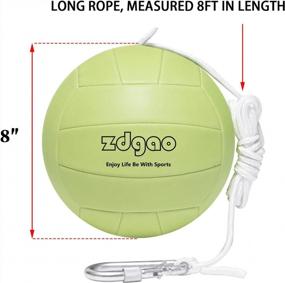 img 3 attached to Illuminate Your Backyard Game With YDDS Glow-In-The-Dark Tether Ball & Carabiner Set