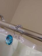 img 1 attached to Upgrade Your Shower Setup With Cyrra Stainless Steel Double Hooks - Rust Resistant, Glide Smoothly, And Ideal For Shower Curtain And Liner - 12 Pack With Starfish And Shell Design! review by Jeff Swan