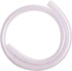img 4 attached to 3.3Ft QuQuyi Clear Braided PVC Tubing - 1-1/2" ID X 1-13/16" OD For Water, Oil & Winter Antifreeze.