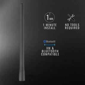 img 4 attached to 📡 Improved FM/AM Reception - RT-TCZ Short Antenna for Jeep Wrangler JK/JL/TJ and Ford F150, 7.5 inches Length