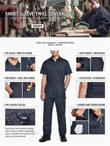 img 1 attached to CQR Men'S Zip-Front Coverall: Stain & Wrinkle Resistant, Multifunctional With Multiple Pockets