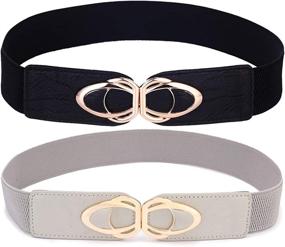 img 4 attached to Beltox Women's Fashion Accessories and Elastic Stretch Belts