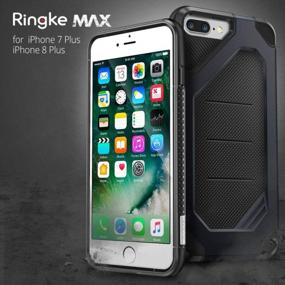 img 3 attached to Shockproof IPhone 7 Plus/8 Plus Case - Ringke Max Heavy Duty Armor Cover In Slate Metal, Resistant And Protective Phone Accessory