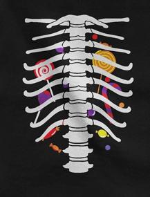 img 1 attached to Halloween Skeleton Costume Tee With X-Ray Ribcage Print For Women