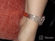 картинка 1 прикреплена к отзыву Rose Gold Chunky Chain Link Fitbit Versa 2/Lite Women'S Bracelet Band With White Leather от Muhammad Balding