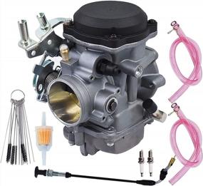 img 4 attached to SecosAutoparts New Carburetor Carb Compatible With 40MM CV PERFORMANCE TUNED Replace 27490-04 27421-99C 27465-04 27031-95 27490-96