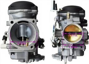 img 3 attached to SecosAutoparts New Carburetor Carb Compatible With 40MM CV PERFORMANCE TUNED Replace 27490-04 27421-99C 27465-04 27031-95 27490-96