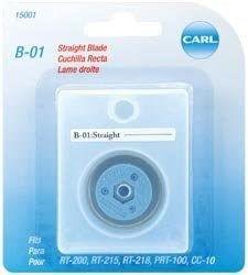 img 1 attached to 🔪 Carl Brands B-01 Straight Replacement Blade for Professional Rotary Trimmer (2-Pack)