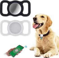 🐾 pack of 2 airtag cases - compatible with apple airtag - collar pet airtag cover for dogs/cats - new airtag compatible logo