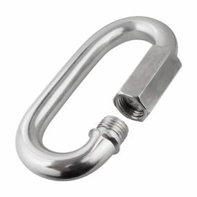 img 2 attached to 10-Pack 0.276In M7 Stainless Steel Quick Links - BNYZWOT 304 D Shape Locking Chain Repair