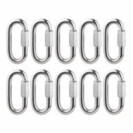 10-pack 0.276in m7 stainless steel quick links - bnyzwot 304 d shape locking chain repair logo