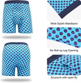 img 2 attached to WeciBor Men'S Boxer Briefs Novelty Comfort Stretch Underwear Men Pack Fly Front With Pouch