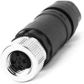 img 4 attached to Industrial Sensor Plug Adapter - VELLEDQ Field Assembly M8 Connector With 3-Pin A Coding And IP67 Waterproofing (Female, Straight, UTP)
