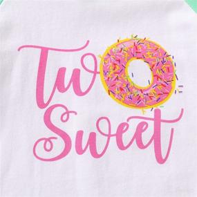 img 1 attached to 🍩 Adorable 2nd Birthday T-Shirt for Baby Girls: Two Sweet Pink Doughnut Tees for Cute Summer Style!