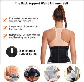 img 1 attached to Wonderience Women'S Neoprene Sauna Sweat Waist Trainer Belt - Ideal For Workouts And Sports - Waist Trimmer For Effective Weight Loss