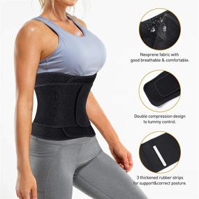 img 3 attached to Wonderience Women'S Neoprene Sauna Sweat Waist Trainer Belt - Ideal For Workouts And Sports - Waist Trimmer For Effective Weight Loss