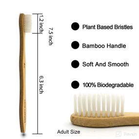 img 1 attached to 🌿 Going Green with Our Eco-Friendly White Toothbrush: 100% Biodegradable & Compostable