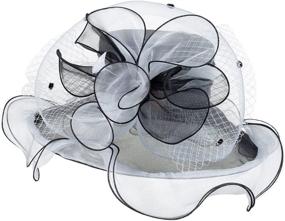 img 1 attached to Женская органза Kentucky Fascinator Wedding