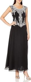 img 2 attached to Kara Womens Petite Sleeve Beaded Women's Clothing : Dresses