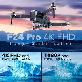 img 3 attached to Снимайте потрясающие кадры с воздуха со складным дроном Contixo F24 Pro 4K UHD — возврат домой по GPS, время полета 30 минут, совместимость с камерой VR и FPV — в комплекте с сумкой для переноски для взрослых