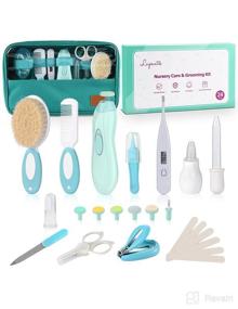 img 4 attached to 24 in 1 Baby Healthcare and Grooming Kit: Electric Nail Trimmer Set, Lupantte Nursery Care Kit, Toddler Nail Clippers, Medicine Dispenser, Infant Comb, Brush, and More. Explore our Range of Baby Care Products.