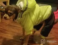 img 1 attached to Dog Winter Warm Jacket Coat Hooded Jumpsuit Snowsuit Waterproof Pet Clothes XXL Grey review by Keith Barra