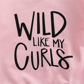 img 1 attached to Adorable Wild Like My Curls Baby Girl Sweater Tops: Fall/Winter Collection 1-6Y