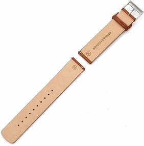 img 1 attached to 👉 Genuine Leather Replacement Straps for Skagen Watches